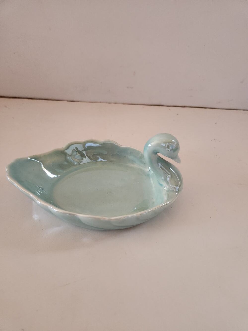 Faberge  Blue Swan Trinket Dish
5""L EUC Made in Taiwan